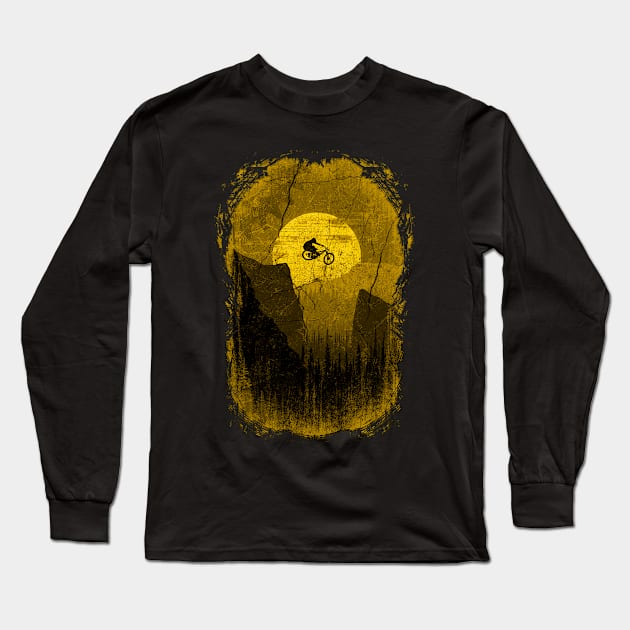 MTB Yella Art Long Sleeve T-Shirt by OneRedFox